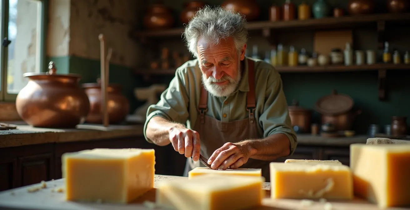 Maître savonnier au travail dans son atelier traditionnel à Marseille
