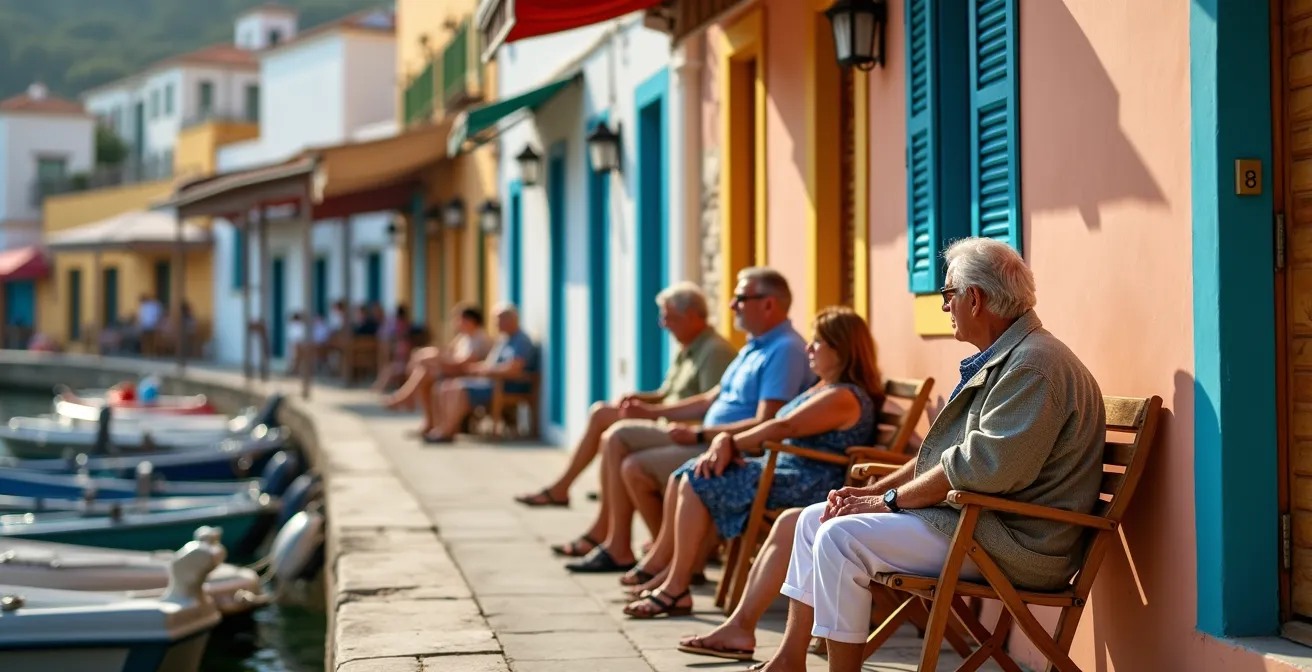 Cabanons traditionnels de pêcheurs alignés le long du petit port de Sormiou, architecture provençale typique