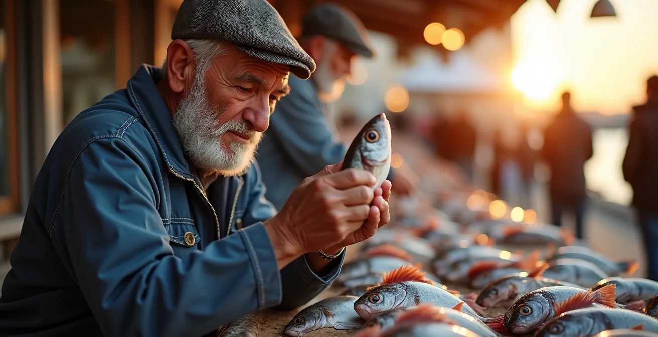 Évolution visuelle de la bouillabaisse du plat de pêcheur au service gastronomique