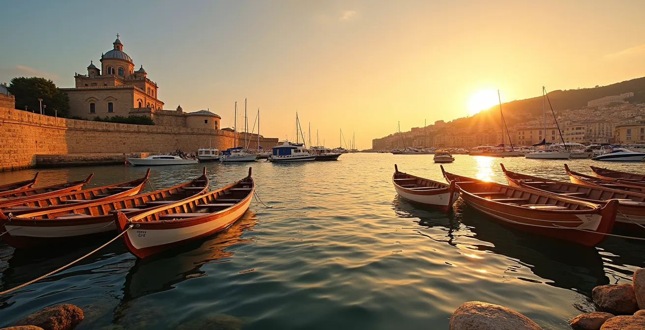 Vue panoramique du Vieux-Port de Marseille depuis le Fort Saint-Jean