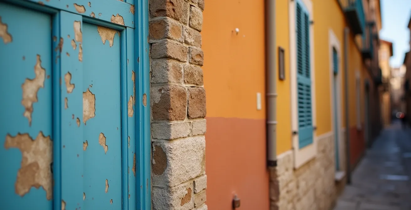 Ruelles pittoresques du quartier du Panier avec façades colorées et escaliers